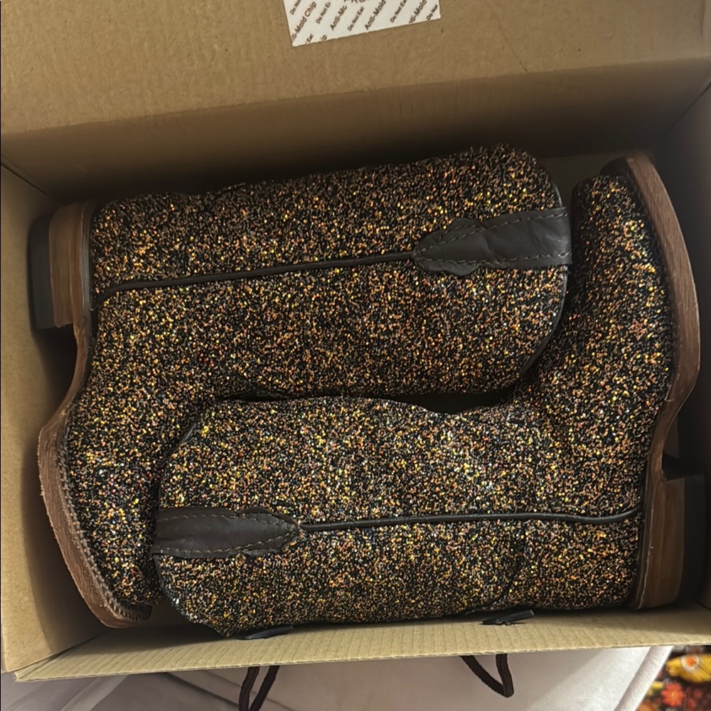 Sparkly Multicolor Cowboy Boots